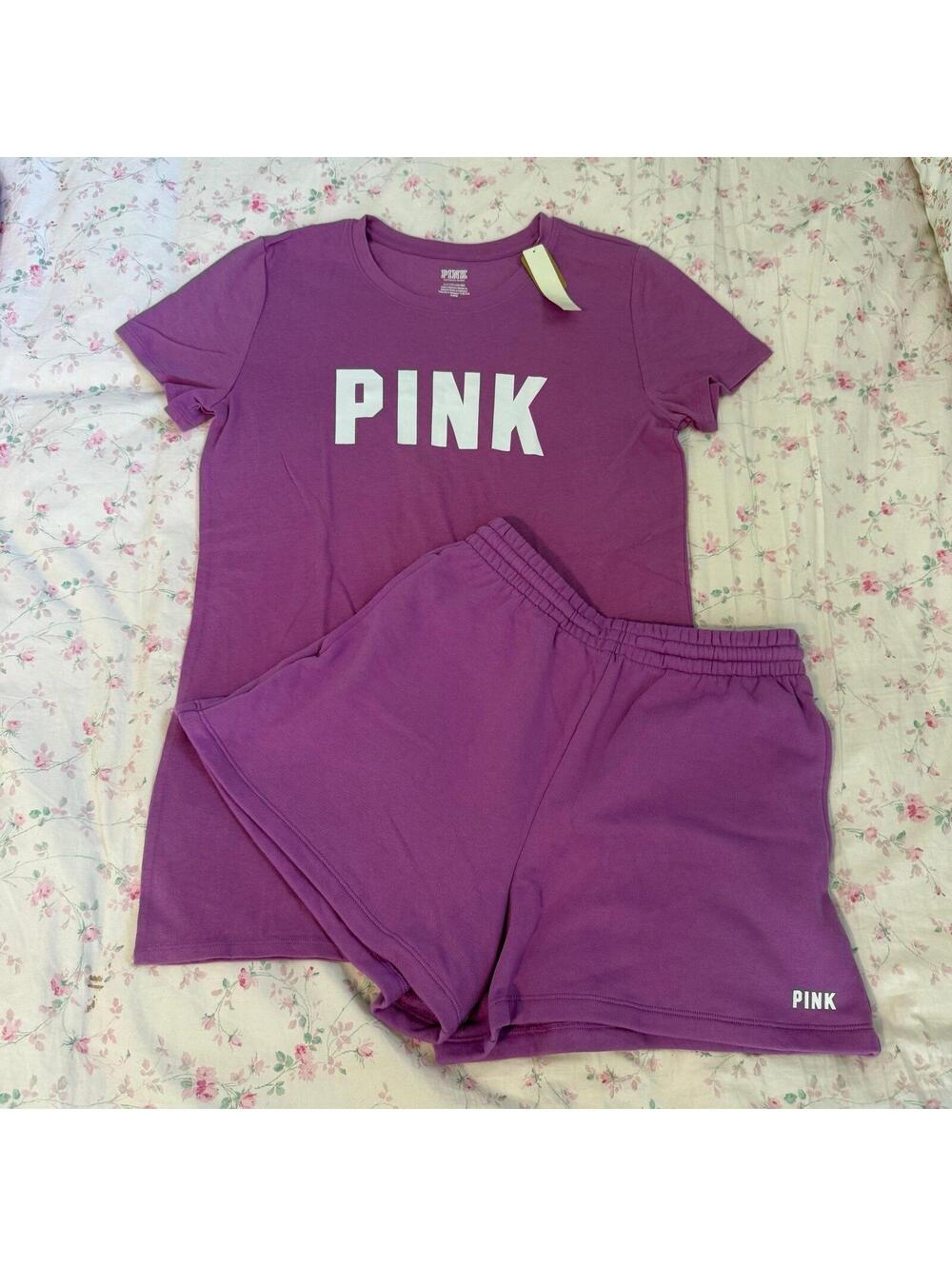 PINK Victoria’s Secret Shirt and Shorts Set